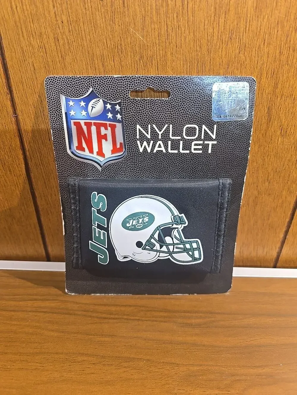 New York Jets Football Licensed NFL Billfold Wallet Black Nylon Trifold